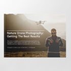 An educational ebook detailing how to use a drone to photograph landscapes & nature